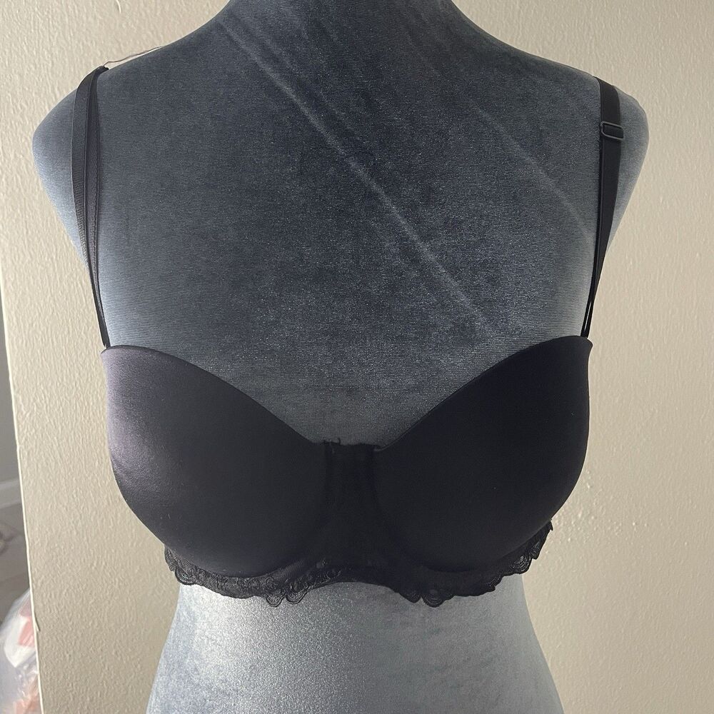 Lily of France 2131101 Black 38C Black Lace Underwire